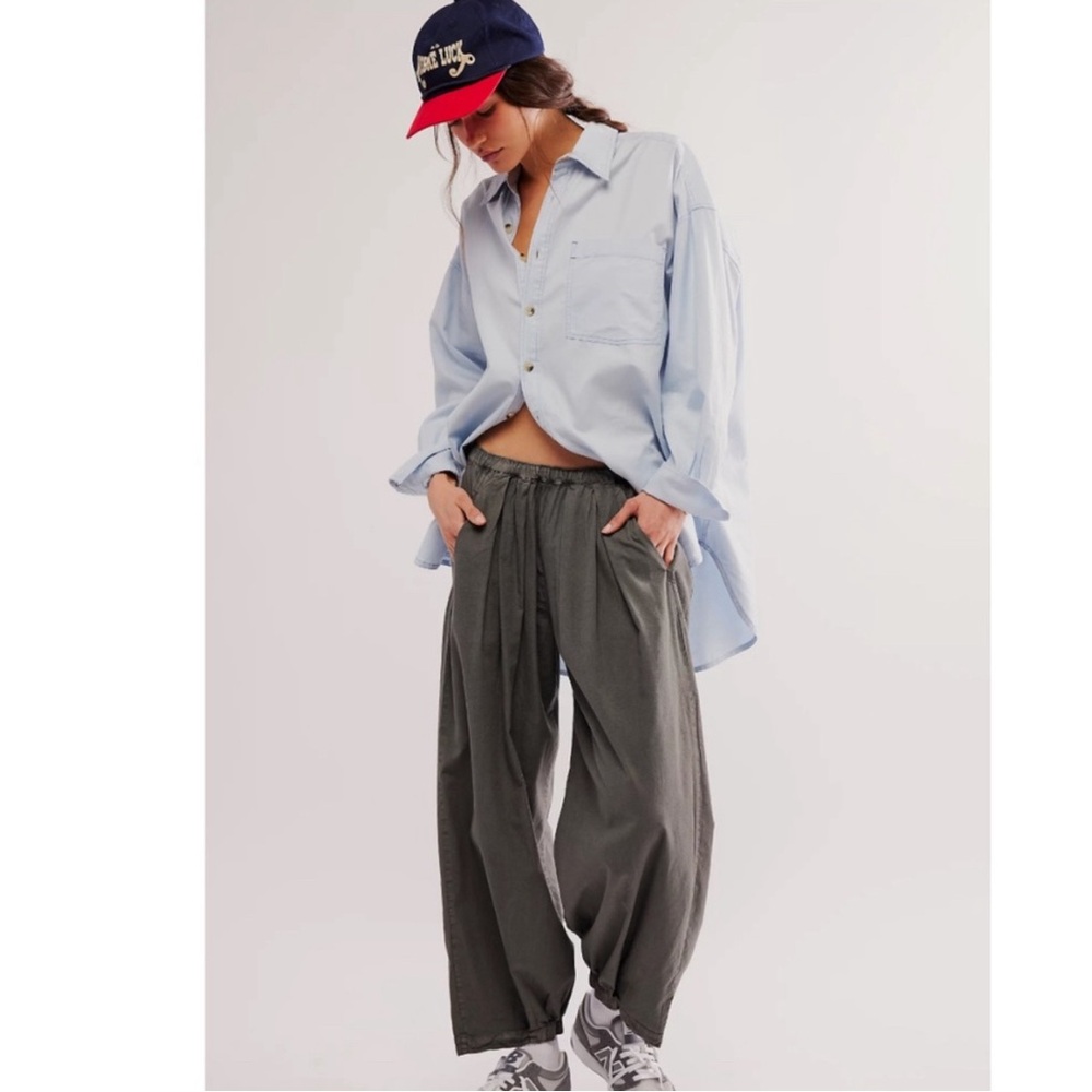 Free people to the sky parachute pants M Grey